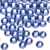 Glass nail rhinestones SS10 light sapphire, approx. 1,440 pieces per pack