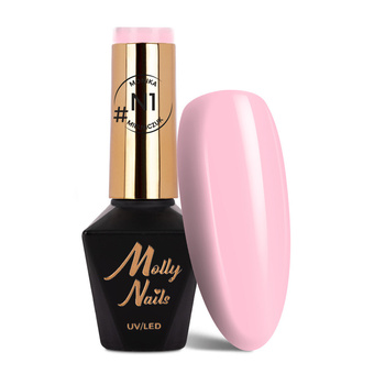 Esmalte híbrido Molly Nails Natural de Monika Mielniczuk, sin HEMA ni Di-HEMA, 8 g, n.º N1