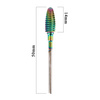 Fresa professionale in cobalto-tungsteno con finitura arcobaleno, modello Flame 1 M 3/32" n. 1