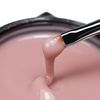 Gel de construction auto-nivelant, dur, de densité moyenne, Molly Nails Coffee Blush, sans HEMA/Di-HEMA, 50 g