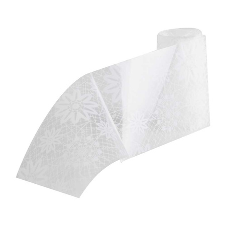 Lámina de transferencia para uñas, 80 cm, blanca, n.º 5