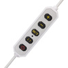 35-W-LED-Kosmetikleuchte, bogenförmig, schattenfrei, weiß, Größe L, HQ-75X