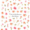 Thin self-adhesive flower nail stickers R006