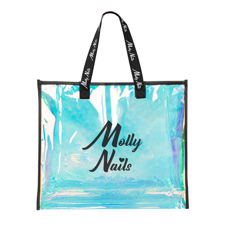 Molly Nails Premium Black Holo Lunch Bag