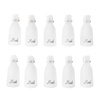 Clips for removing glitter from hybrid gel, transparent, 10 pcs