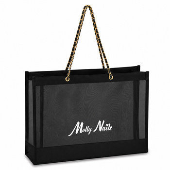 Borsa porta pranzo in tessuto nera MollyNails