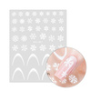 Adesivi per unghie natalizi / French / Linea del sorriso francese Molly Nails MO-461