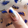 Selbstklebende Nagelsticker, Muster TH-1099