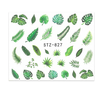 Water decals for nails, leaves STZ-827