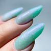 MollyLac Mermaid Whispers Green Sea of Sin Hybrid Nail Polish 10g No. 591