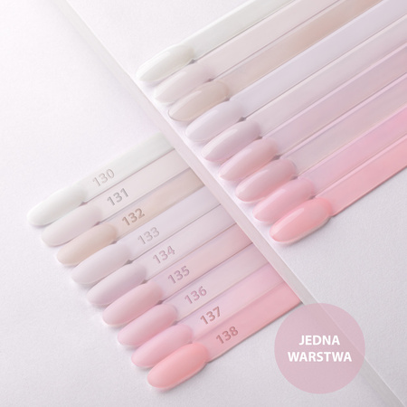 Vernis hybride Molly Nails French Manucure Beige Blanc sans HEMA/Di-HEMA 8 g n° 131