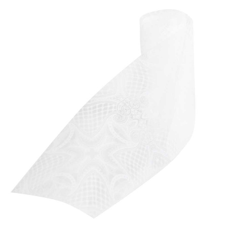 Lámina de transferencia para uñas, 80 cm, blanca, n.º 6