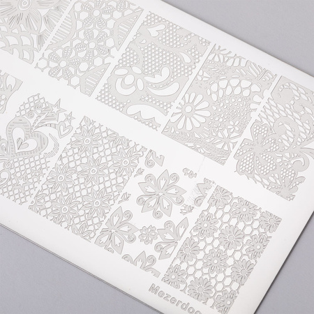 Plate for stamps with Mezerdoo B1 patterns