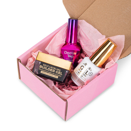 PRO MATCH SYSTEM 2+1 Coffee Blush: 2 гелі LED/UV по 15 г: SelfLeveling&Gel; у флаконі + Doctor Top 10 г БЕЗКОШТОВНО