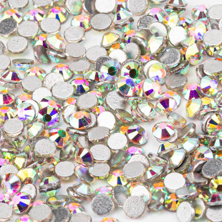 Cristales para uñas SS10 Crystal AB, aprox. 50 unidades.