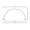 Lampe cosmétique LED en arc de 35 W, de bureau, sans ombre, blanche, taille L, HQ-75X