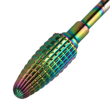 Professional cobalt-tungsten rainbow bur, model Flame 1 M 3/32" No. 1