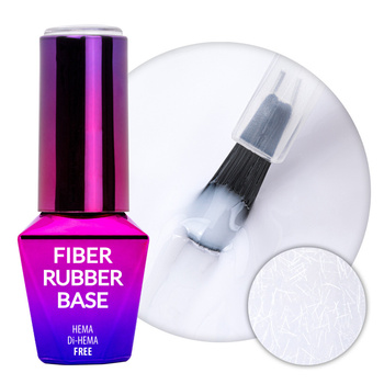 2-in-1-Faser-Gummibasis für Maniküre und Pediküre MollyLac White Whisper, HEMA/Di-HEMA-frei, 10 g