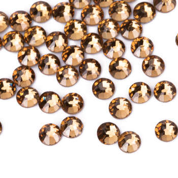 SS10 Light Topaz glass nail rhinestones, approx. 50 pcs.