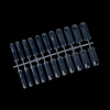 Moules à ongles supérieurs Dualform pour gel, acrylogel et acrylique, forme carrée avec graduation, Molly Nails, 220 pièces, modèle PH-68