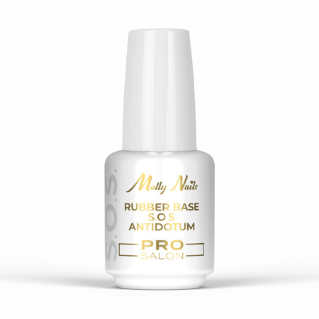 Baza kauczukowa elastyczne paznokcie manicure pedicure do ozdób S.O.S. Antidotum Pro Salon Molly Nails Clear 15g