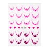 Adesivi per unghie 5D / French / Linea del sorriso francese, 20 pezzi, rosa, SD-2281