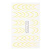 Adesivi ad effetto sfumato per unghie / French / Ombre / Linea del sorriso francese, 34 pezzi, giallo, STZ52