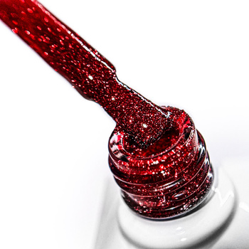 Esmalte híbrido Molly Nails Duo Flashing Lights Deep Desire sin HEMA ni Di-HEMA, 8 g, n.º 605