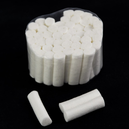 Séparateurs - rouleaux en coton pour pédicure, 50 pièces, MollyLac (longueur 38 mm, diamètre 10 mm)