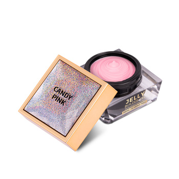 Budujący gęsty żel twardy galaretka Jelly Builder Gel Molly Nails Candy Pink HEMA/Di-HEMA Free 15g