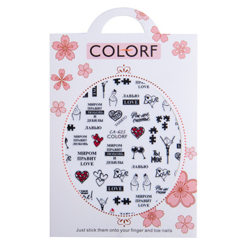 Thin self-adhesive Valentine's Day nail stickers CA-625