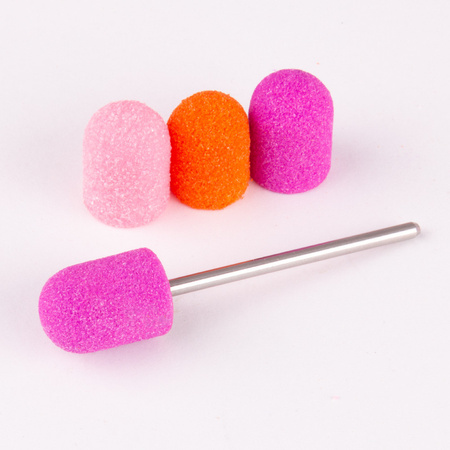 Mandril de goma para capuchones de pedicura de 10 mm