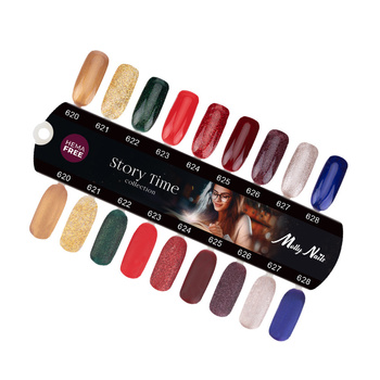 Molly Nails Story Time gloss and matte template, 9 colors