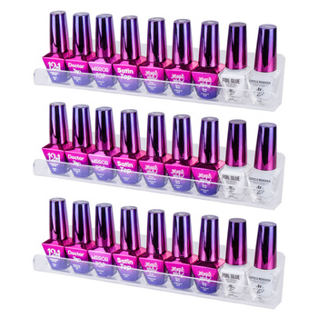 Hanging shelves for hybrid nail polishes - set of 3