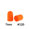 Capuchons pour pédicure 7 mm, grain 120, lot de 10, ABS, Podo AlleMed, orange