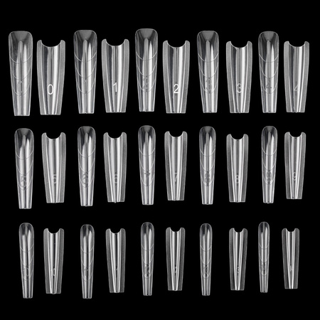 Doppelte Sandwich-Formen für die Nagelmodellage – Sandwich Dual Forms, Schachtel W555, Molly Nails, 240 Stück