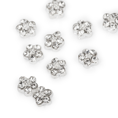Décorations pour ongles : fleurs 3D MollyNails K1122, lot de 10
