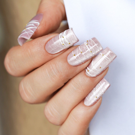 Gel para decoraciones Spider Gel MollyNails blanco, sin HEMA ni Di-HEMA, 5 g