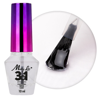 База 3-в-1 MollyLac Base coat для класичних лаків Clear 10 мл