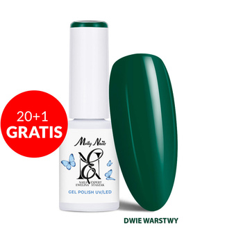 20+1 безкоштовно Гібридний лак LED/UV Gel Polish Molly Nails від Ewelina Staszak Talizman T16 Малахіт 7 г