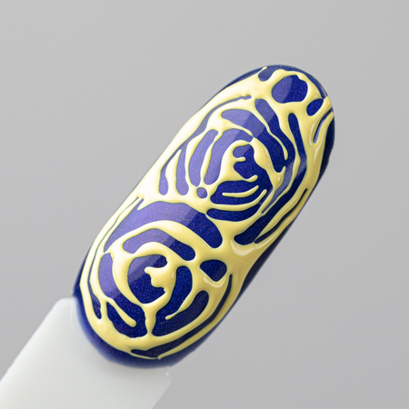 Creative Flow Color Gel – kreatives NailArt-Gel für den Effekt von verlaufenden, weichen Mustern Molly Nails Pastel Yellow HEMA/Di-HEMA-frei 5 g