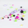Colorful pearl beads for nail art in a case