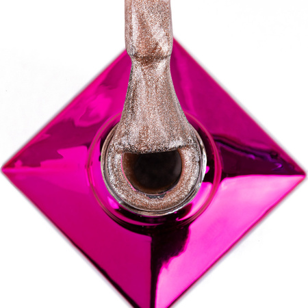 Гібридний лак Molly Nails Cat Eye Womanity Wood 8 г № 445