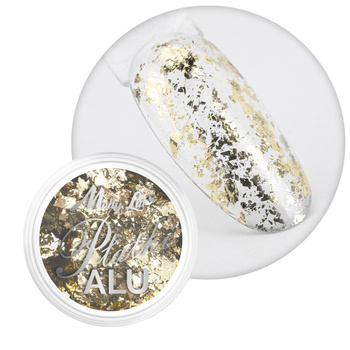 Poudre pour ongles métallique MollyLac, paillettes d'aluminium, 0,2 g, n° 12