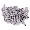 Capuchones para manicura y pedicura, mandriles, recubrimientos abrasivos, mini cilindros de 3 mm, grano 180, blancos, 50 unidades.