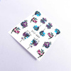 Autocollants à l'eau pour les ongles, motif floral STZ-889