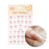 Adhesivos para uñas 5D autoadhesivos con lazo rojo SD-2160