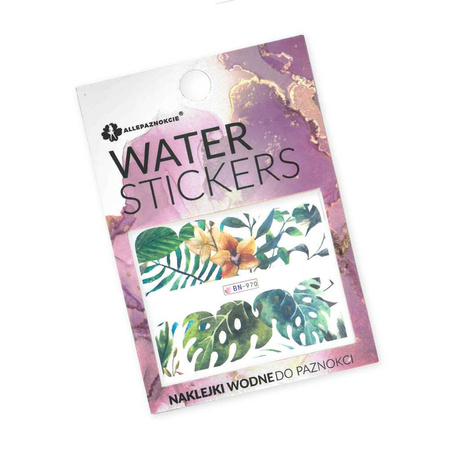 BN-970 Leaf Water Nail Stickers