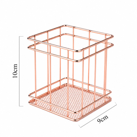 Porte-pinceaux organiseur rose doré n° 3