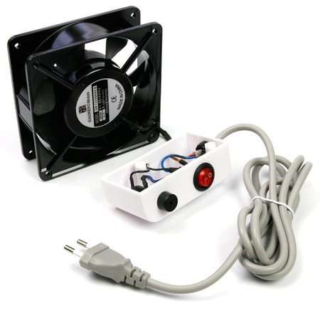 30W dust extractor for recessed installation in a tabletop, with 1 fan + 2 free dust bags
